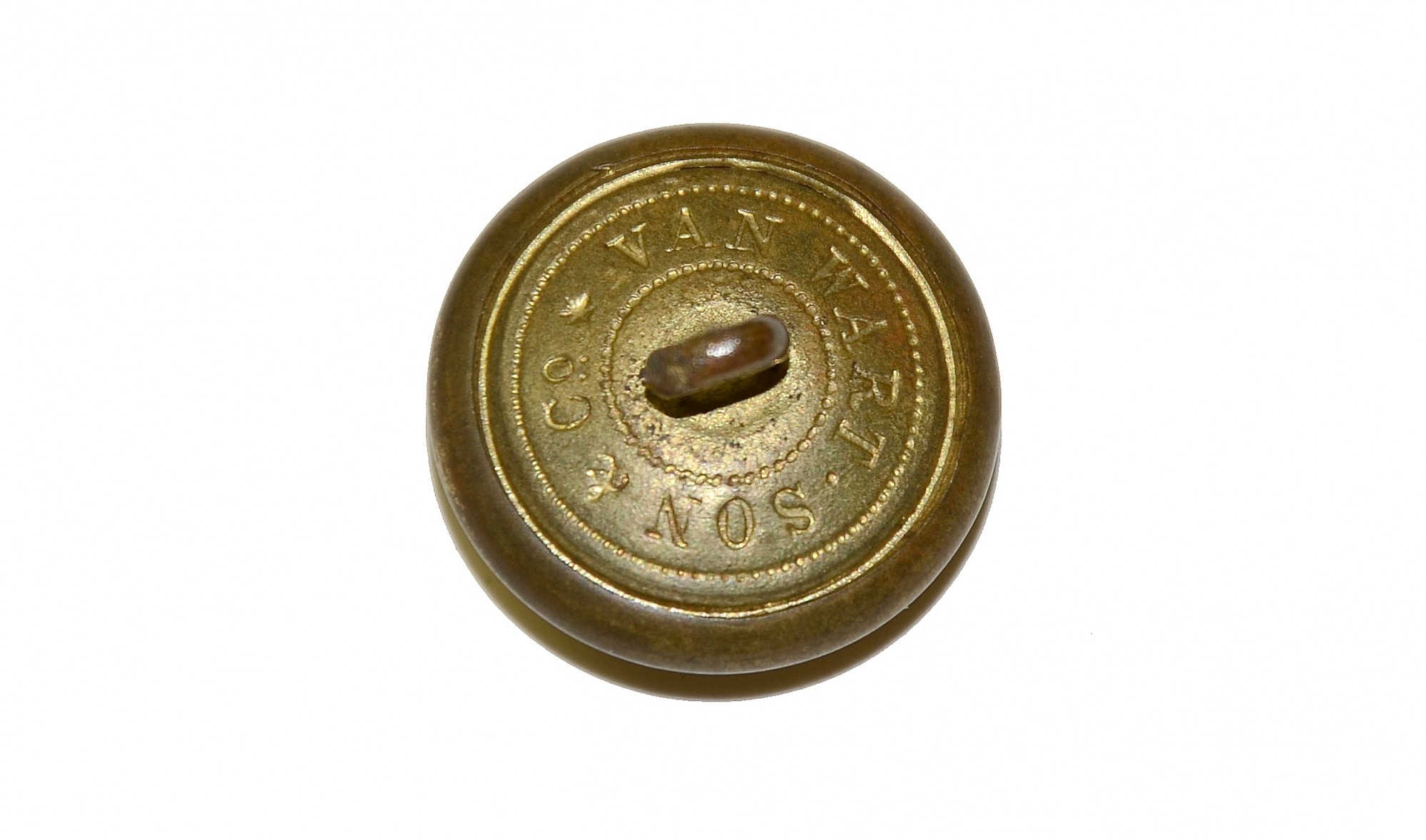 ENGLISH MADE CONFEDERATE RIFLEMAN’S BUTTON WITH GERMAN TEXT “R” — Horse ...