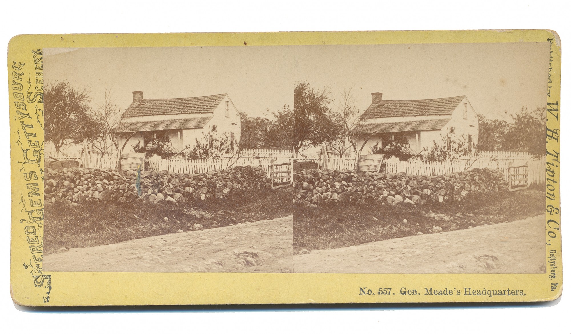 GETTYSBURG STEREOVIEW - GENERAL MEADE'S HEADQUARTERS — Horse Soldier