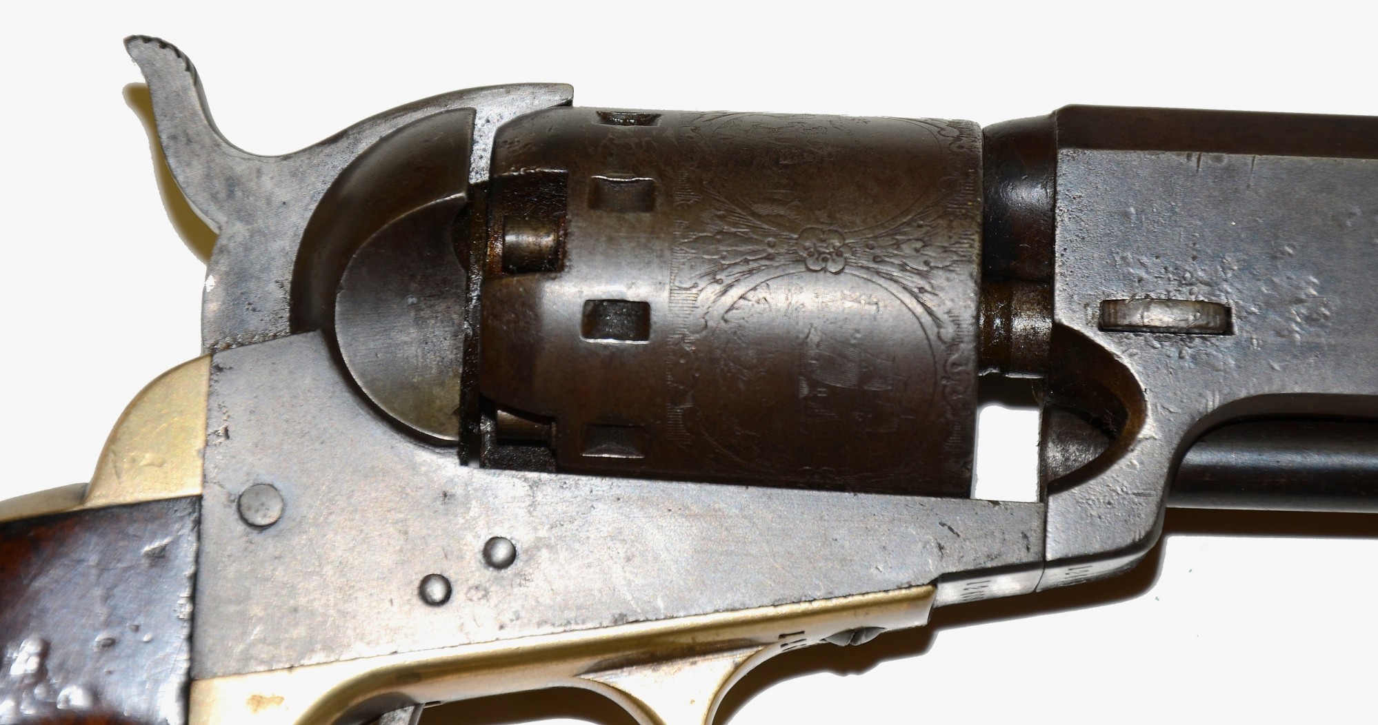 A VERY GOOD CONDITION MANHATTAN ‘NAVY TYPE’ MODEL .36 CALIBER REVOLVER ...