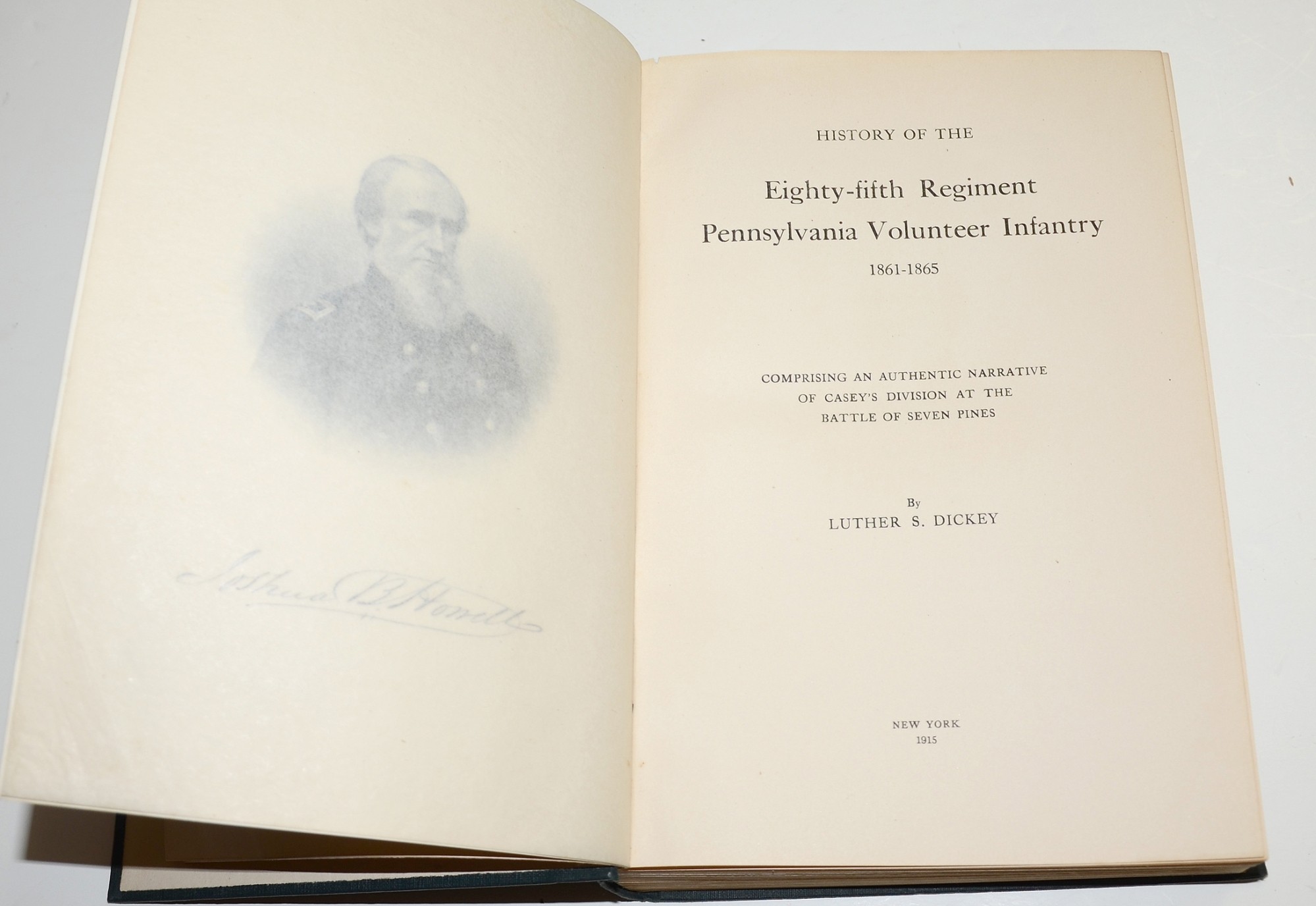 1915 HISTORY OF THE 85TH PENNSYLVANIA INFANTRY — Horse Soldier