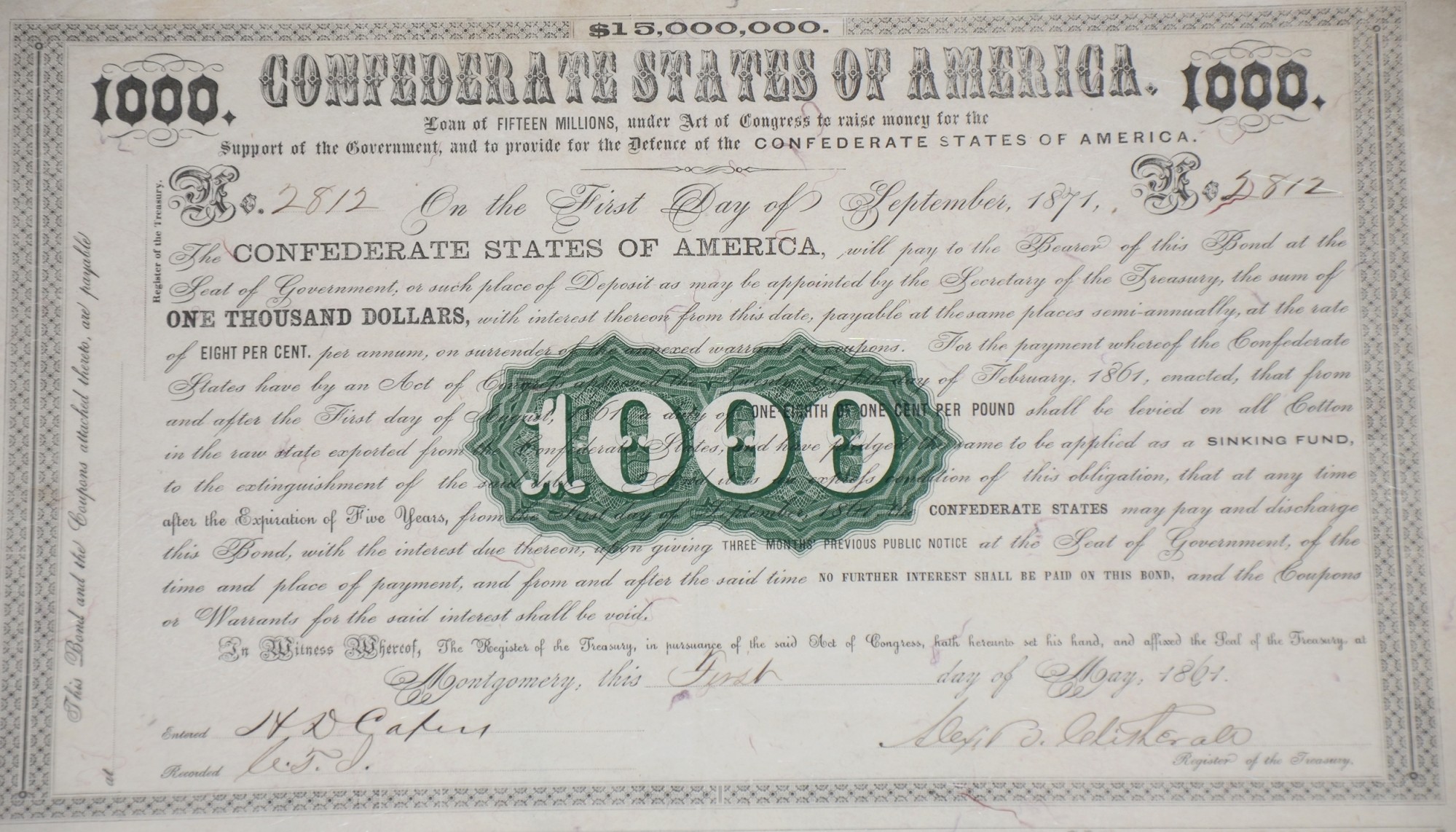 1000-confederate-bond-issued-from-montgomery-horse-soldier